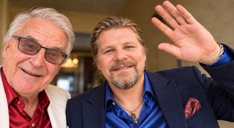 Seppo Metsälä with his first client, Jyrki